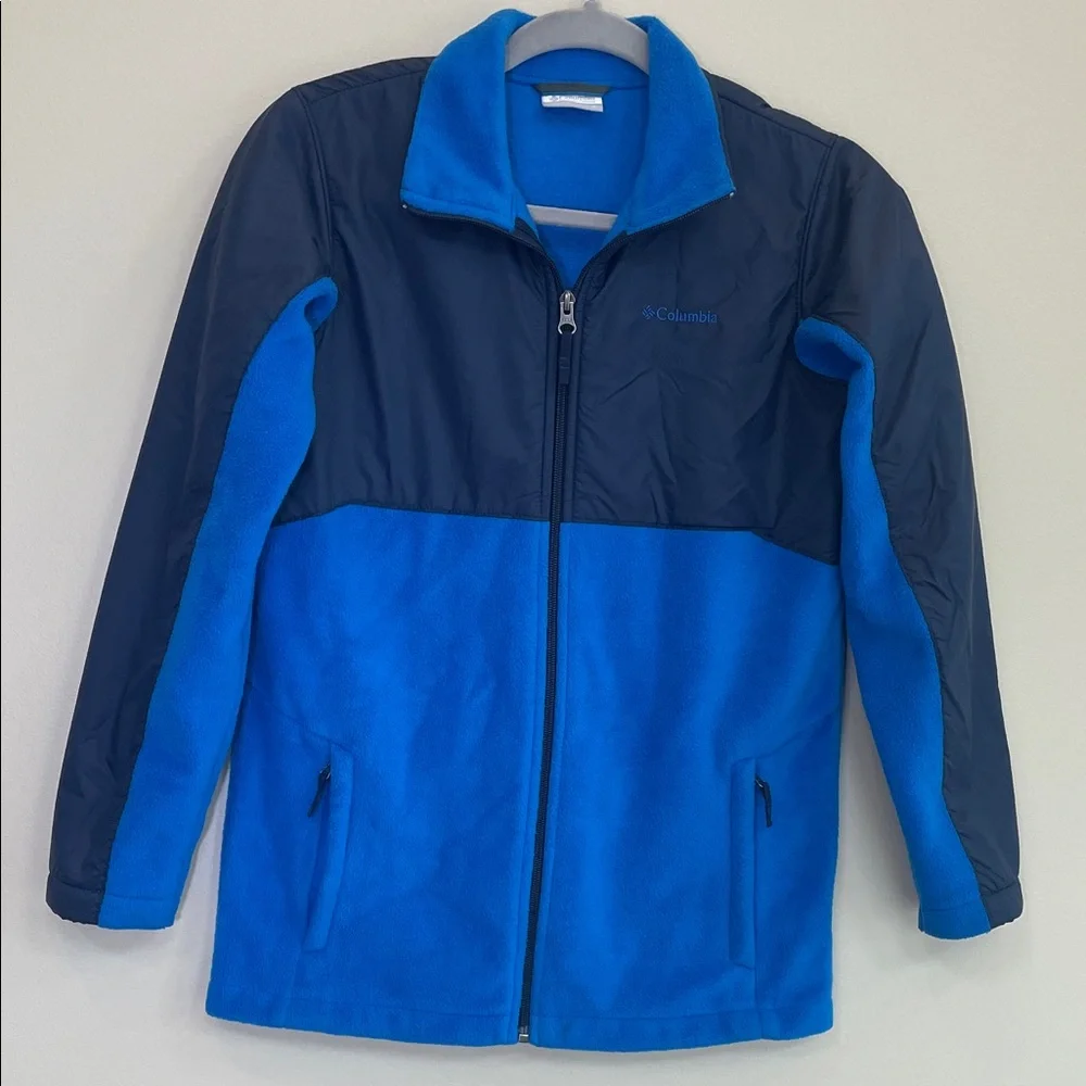 Columbia Youth Large Navy and Royal Blue Performance Jacket. EUC no‎ call outs